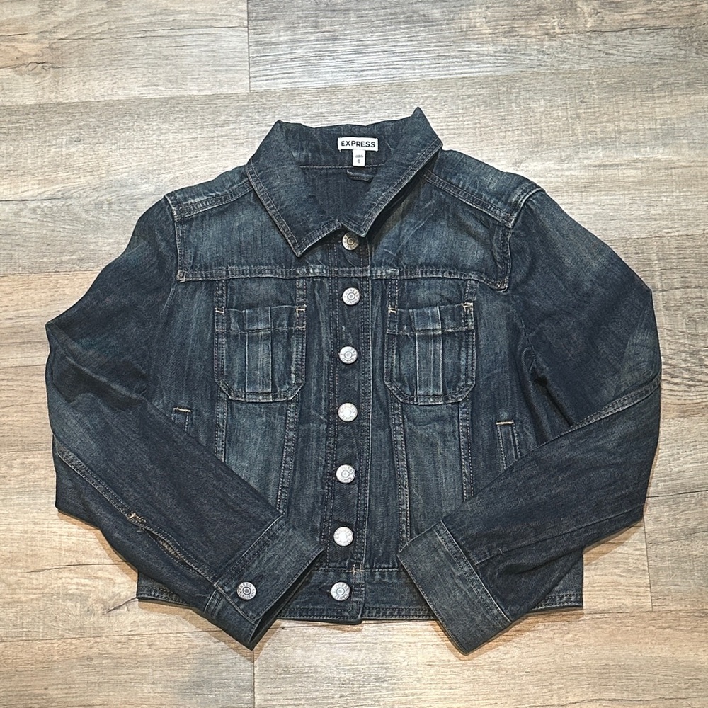 Express Dark Blue Woman’s Denim Jacket Size M